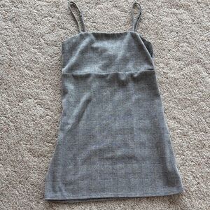 Forever 21 Gray Checkered Camisole Dress